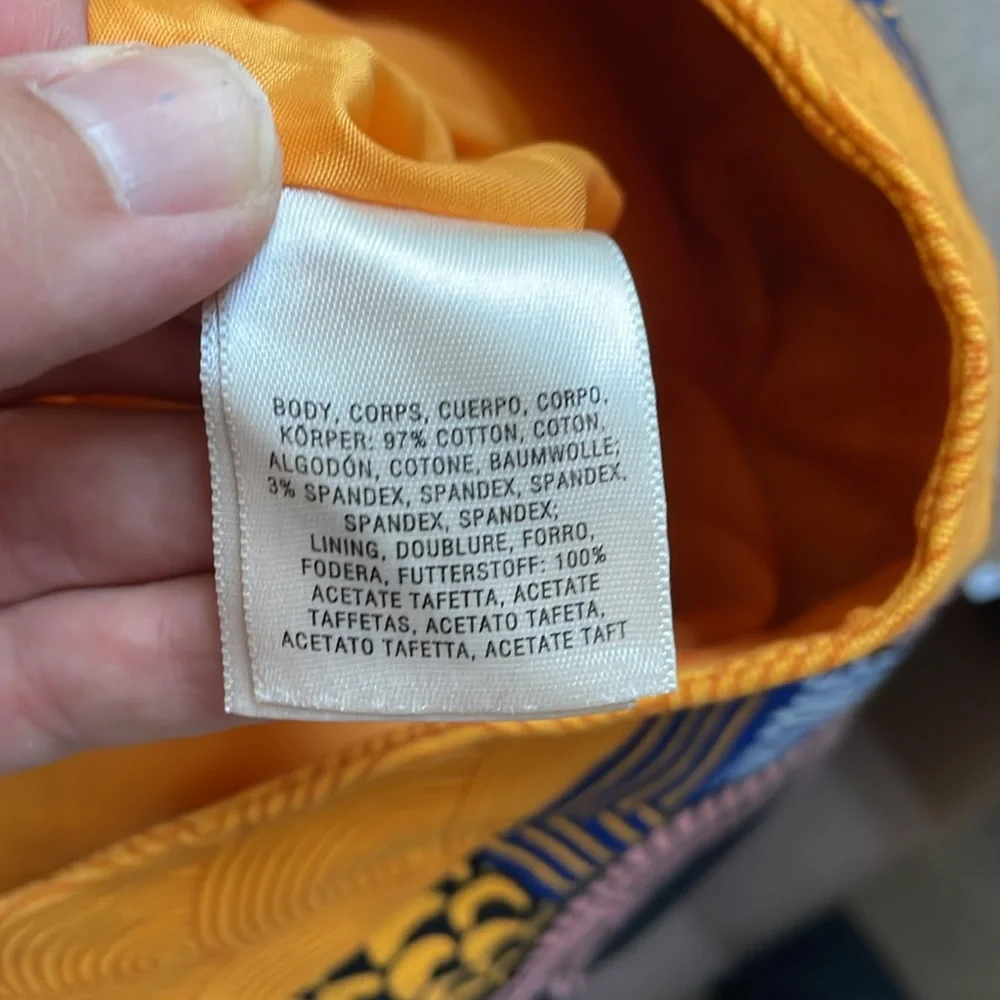 Maeve Orange and Black Patterned Skirt - Picture 6 of 6